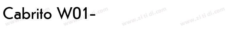 Cabrito W01字体转换